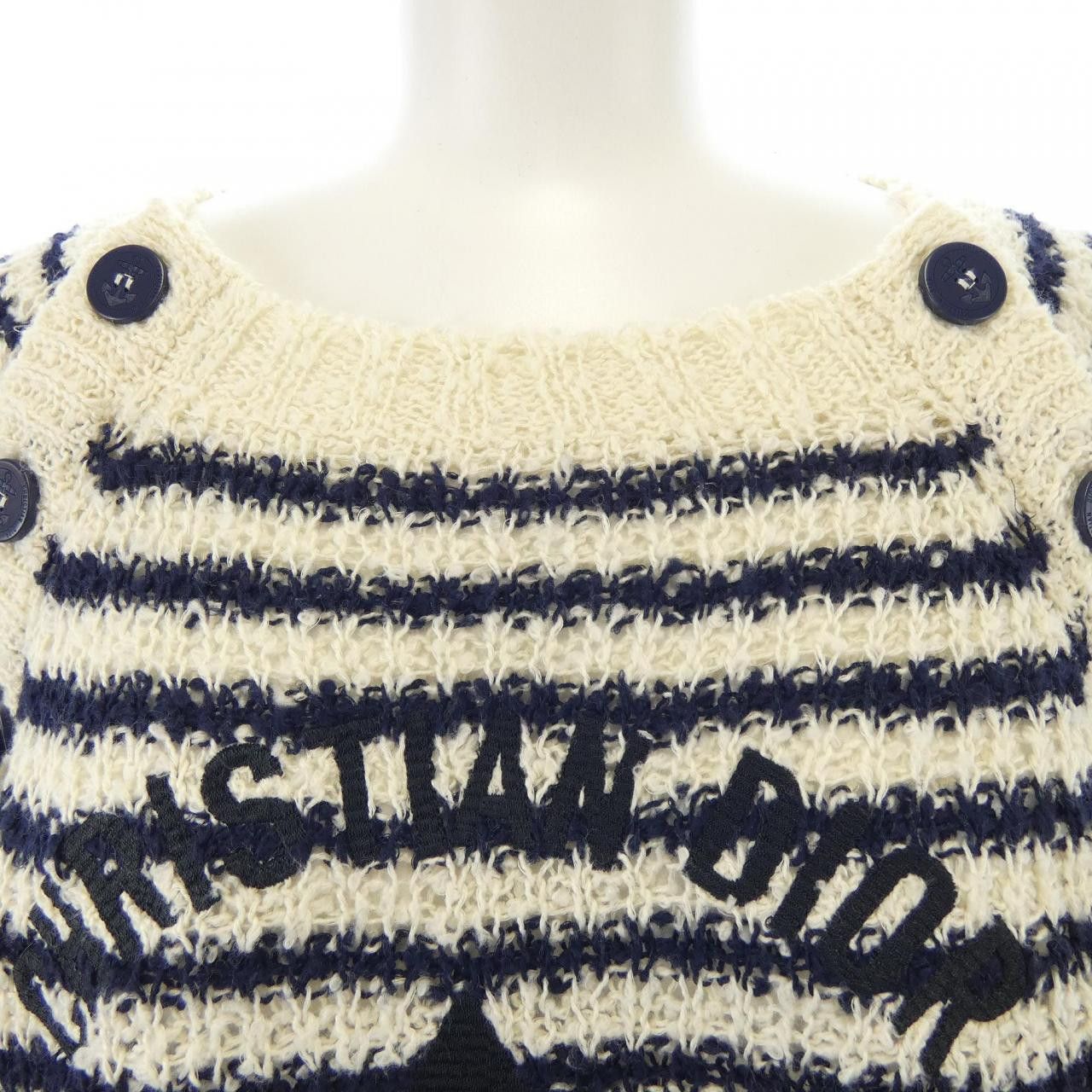 Dior Dior Christian Dior Knitwear Cotton Tops 524S24A7026 DUTY FREE for USA Size ONE SIZE - 5 Thumbnail