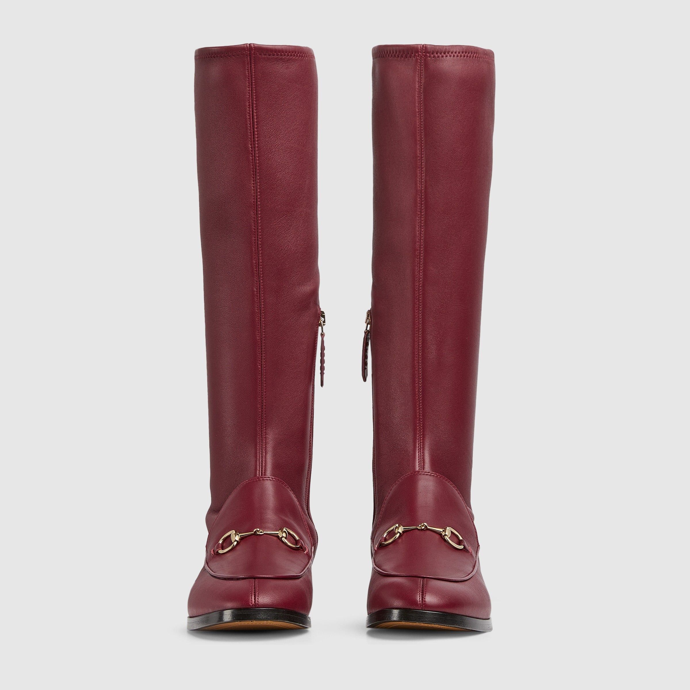 Gucci Gucci Jordaan Horsebit Stretch Leather Boots SIZE 36 Size ONE SIZE - 3 Thumbnail