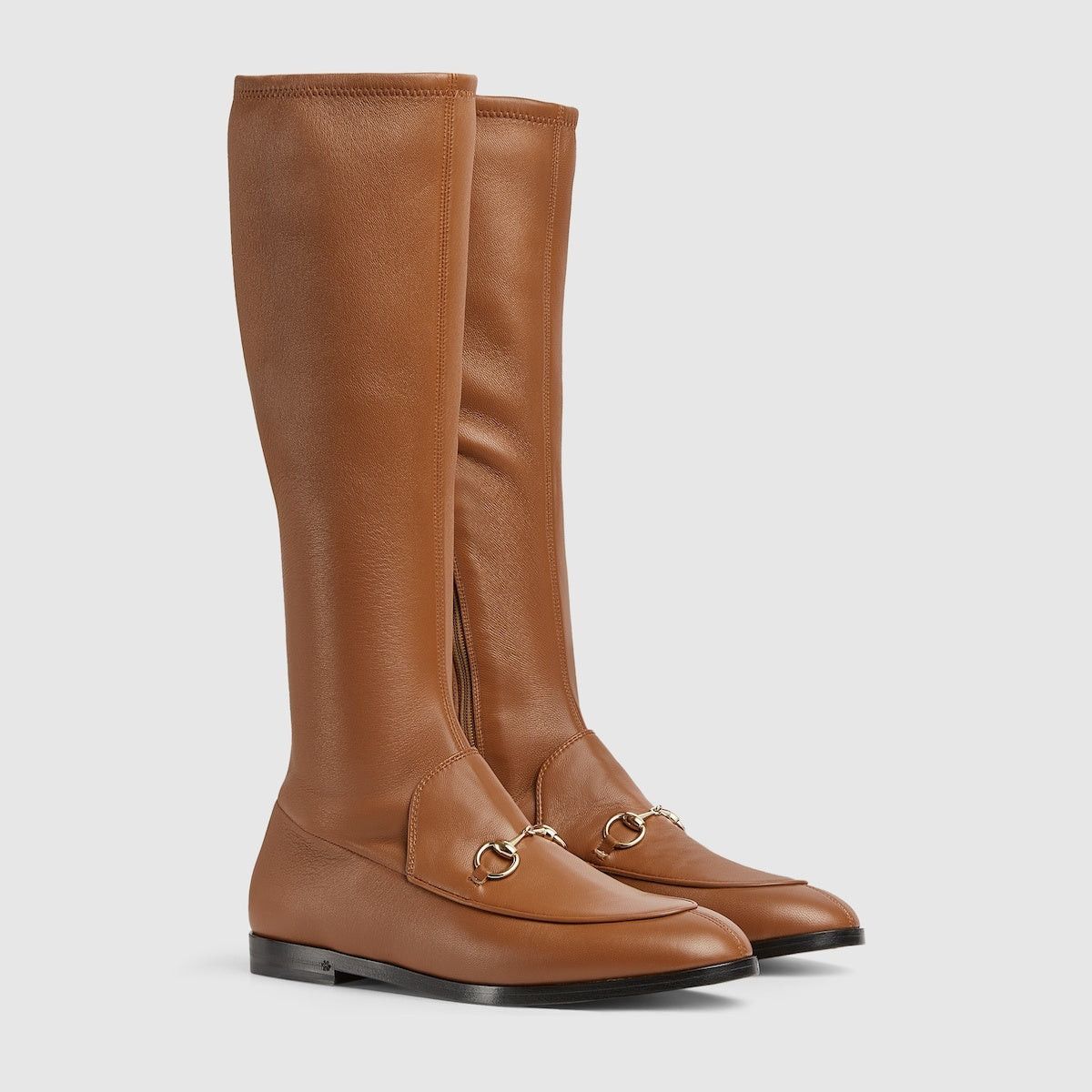 Gucci Gucci Jordaan Horsebit Stretch Leather Boots SIZE 35.5 Size ONE SIZE - 2 Thumbnail
