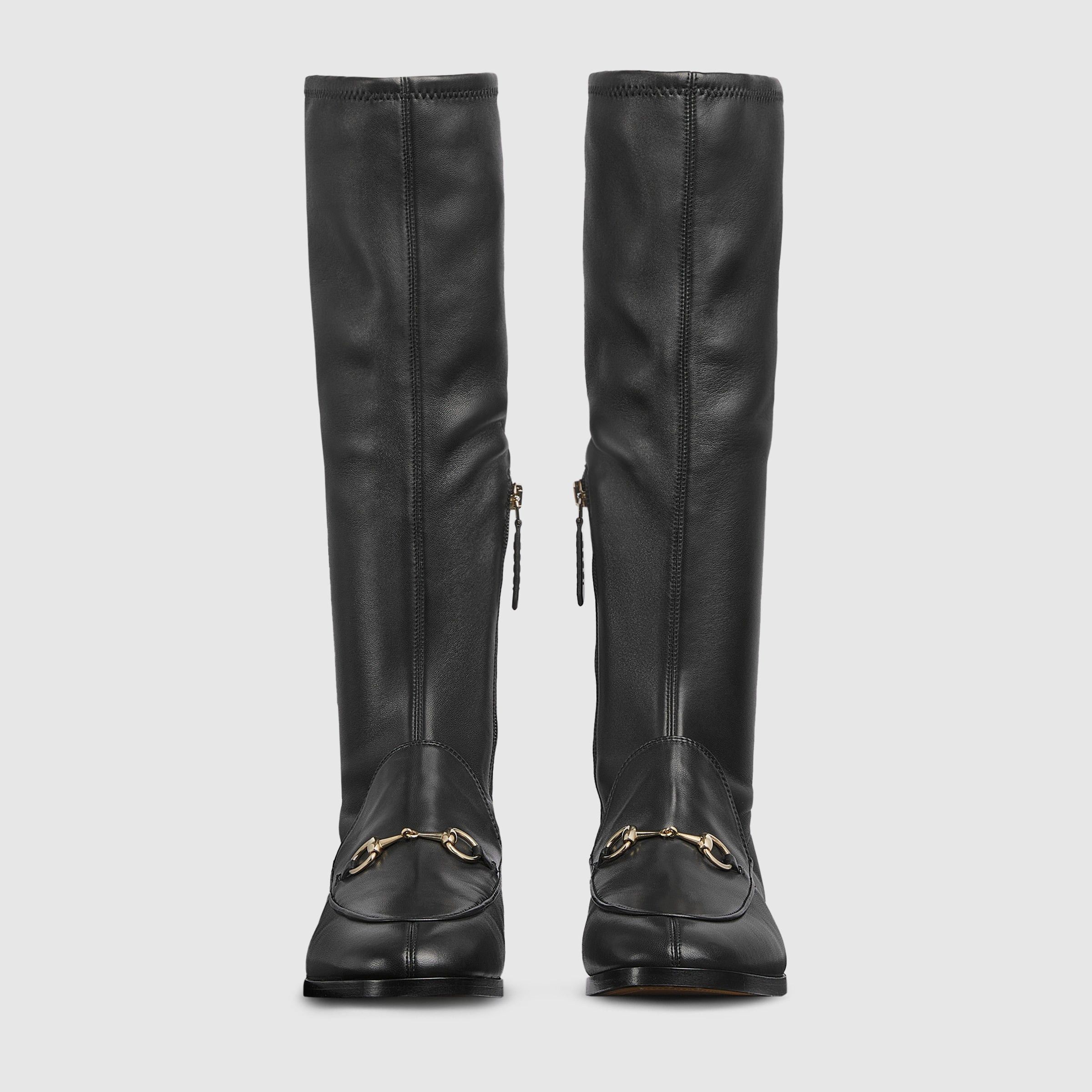 Gucci Gucci Jordaan Horsebit Stretch Leather Boots SIZE 38 Size ONE SIZE - 3 Thumbnail