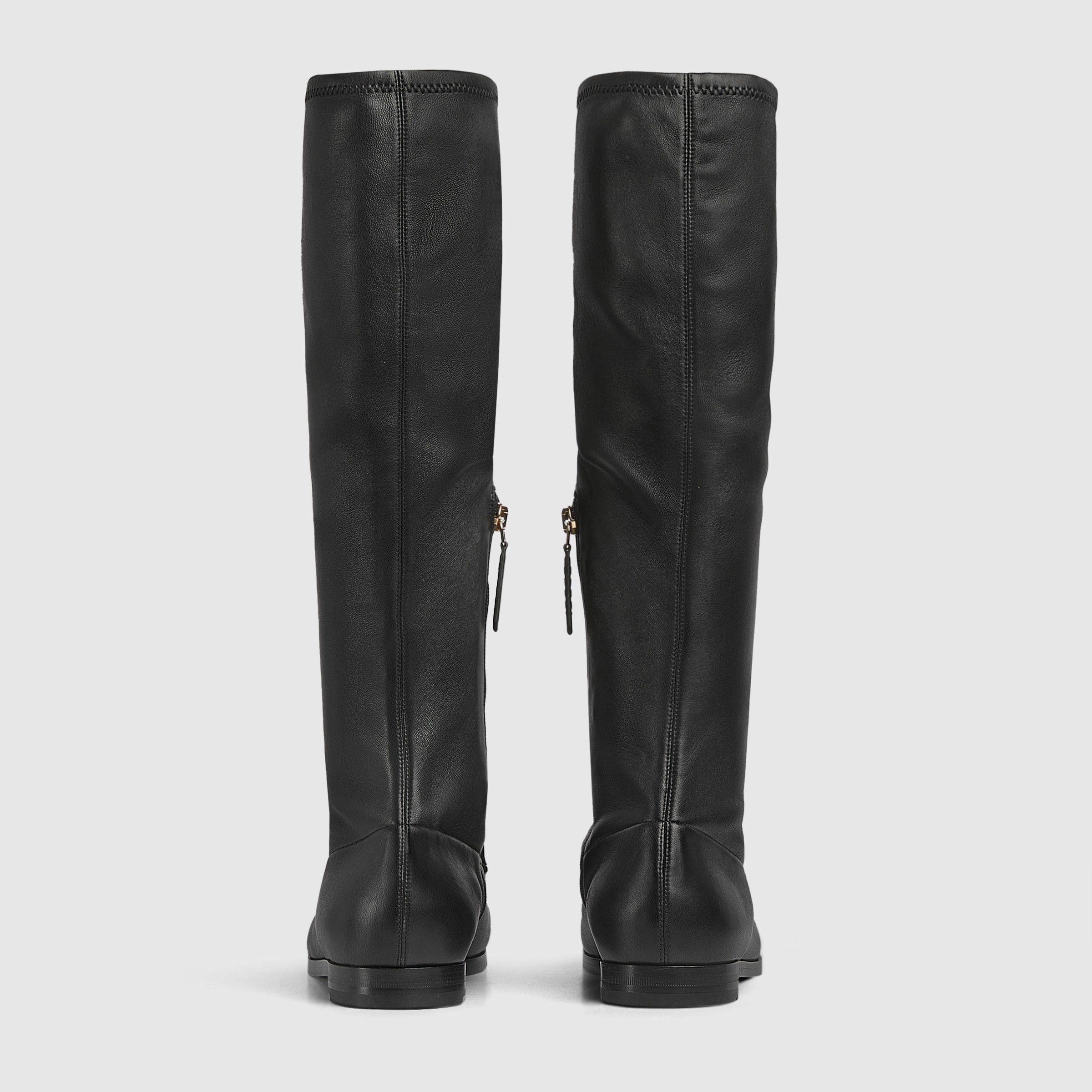 Gucci Gucci Jordaan Horsebit Stretch Leather Boots SIZE 38.5 Size ONE SIZE - 4 Thumbnail