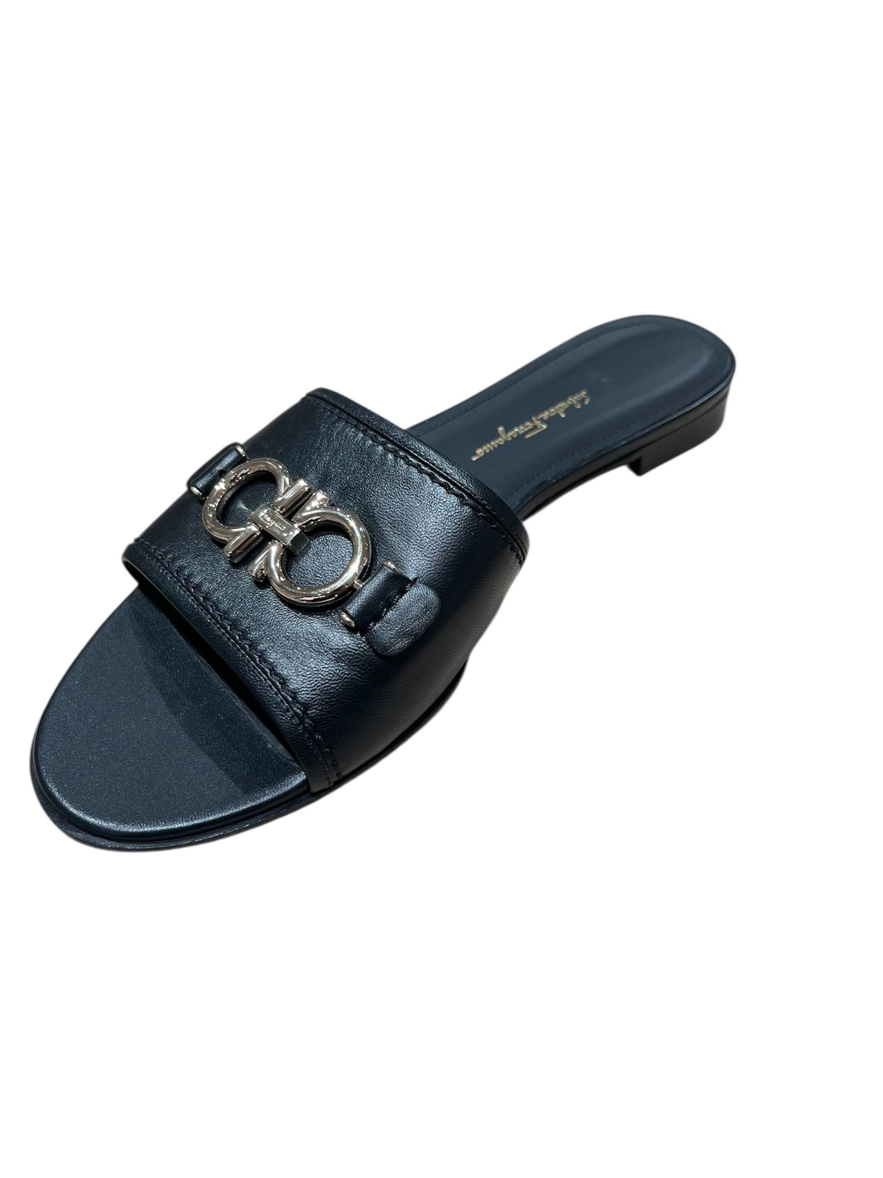 Salvatore Ferragamo Ferragamo Logo Rhodes Slide Sandals SIZE 5.5 Size ONE SIZE - 2 Thumbnail