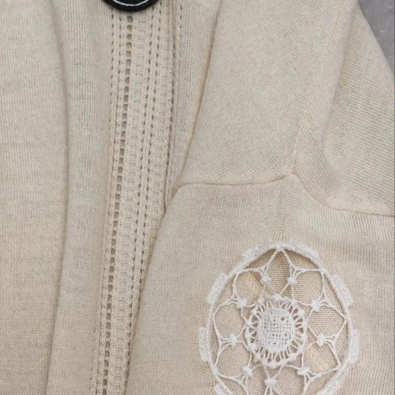 Dior Dior Spring Beige Wool Short Sleeve Top 0089 Size M / US 6-8 / IT 42-44 - 6 Thumbnail