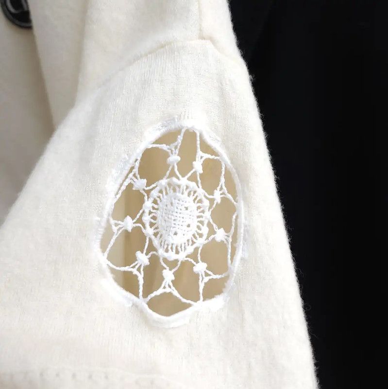 Dior Dior Cream Wool Short Sleeve Sweater 0089 Size S / US 4 / IT 40 - 5 Thumbnail