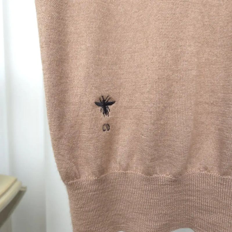 Dior Dior Nude Cashmere Short Sleeve Sweater 0089 Size XS / US 0-2 / IT 36-38 - 4 Thumbnail