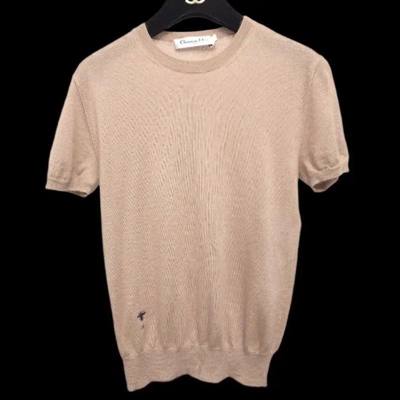 Dior Dior Nude Cashmere Short Sleeve Sweater 0089 Size XS / US 0-2 / IT 36-38 - 2 Thumbnail