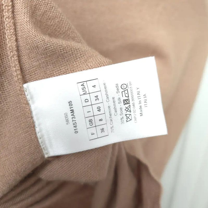 Dior Dior Nude Cashmere Short Sleeve Sweater 0089 Size XS / US 0-2 / IT 36-38 - 5 Thumbnail