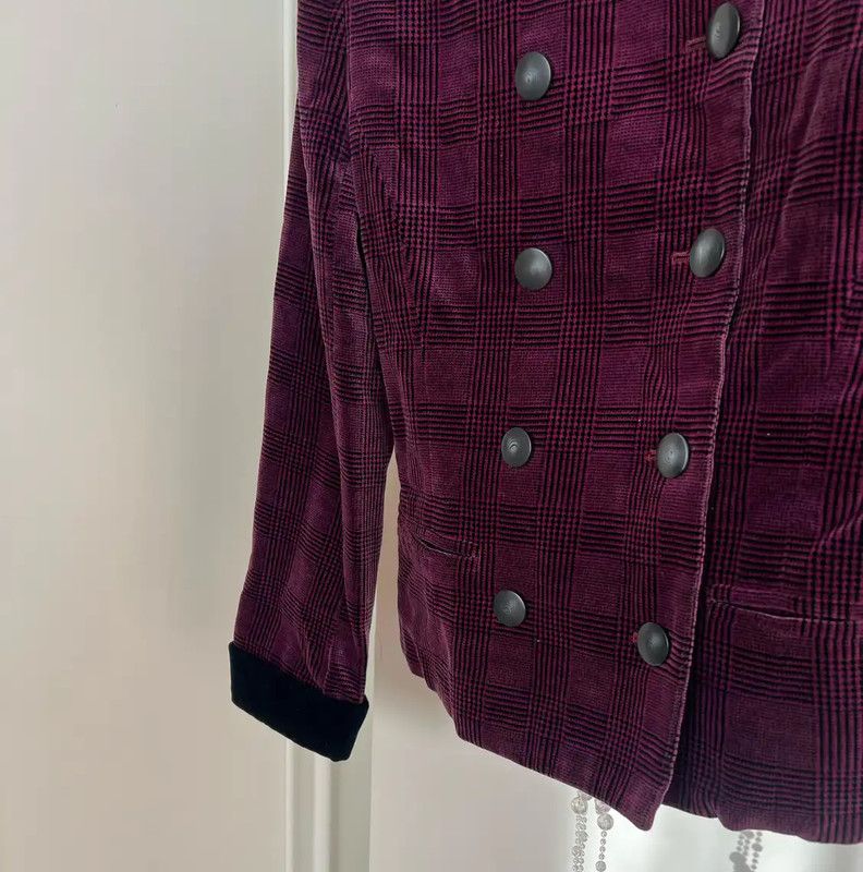 Dior Dior Women's Violet Double-Breasted Coat 0089 Size M / US 6-8 / IT 42-44 - 6 Thumbnail