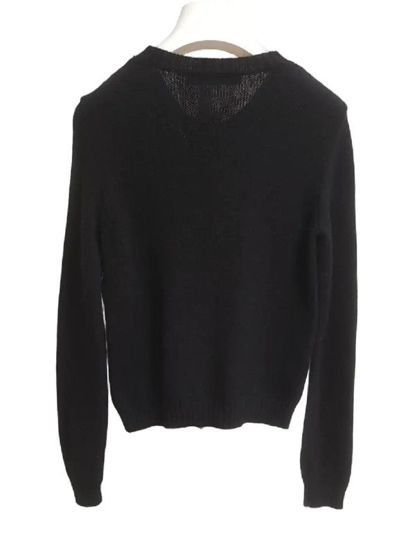 Dior Dior Black Cashmere Embroidered Long Sleeve Sweater 0089 Size XS / US 0-2 / IT 36-38 - 7 Thumbnail