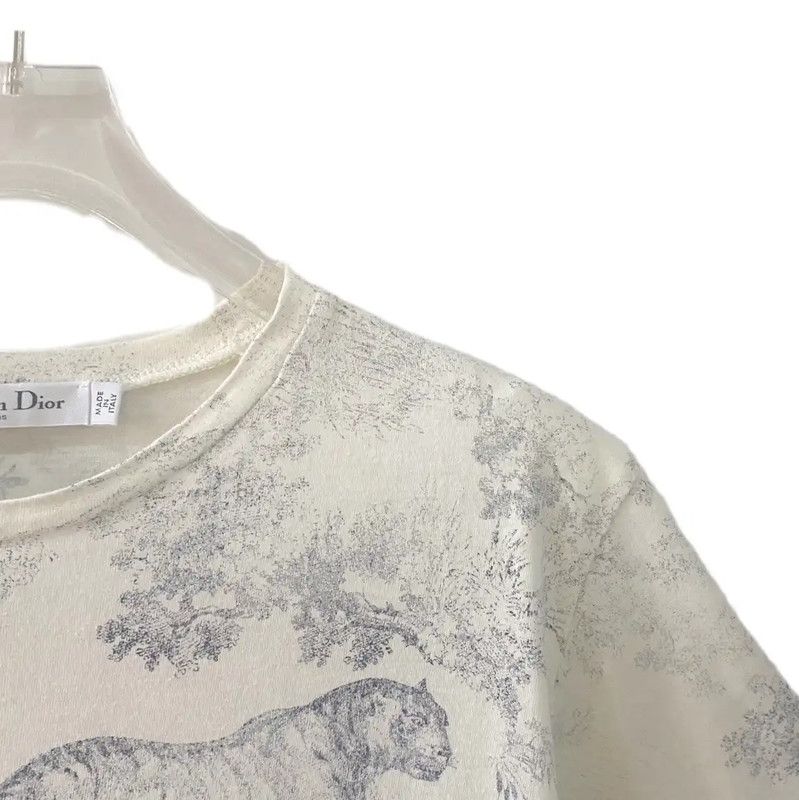 Dior Dior Women's White Cotton T-Shirt 0089 Size S / US 4 / IT 40 - 4 Thumbnail