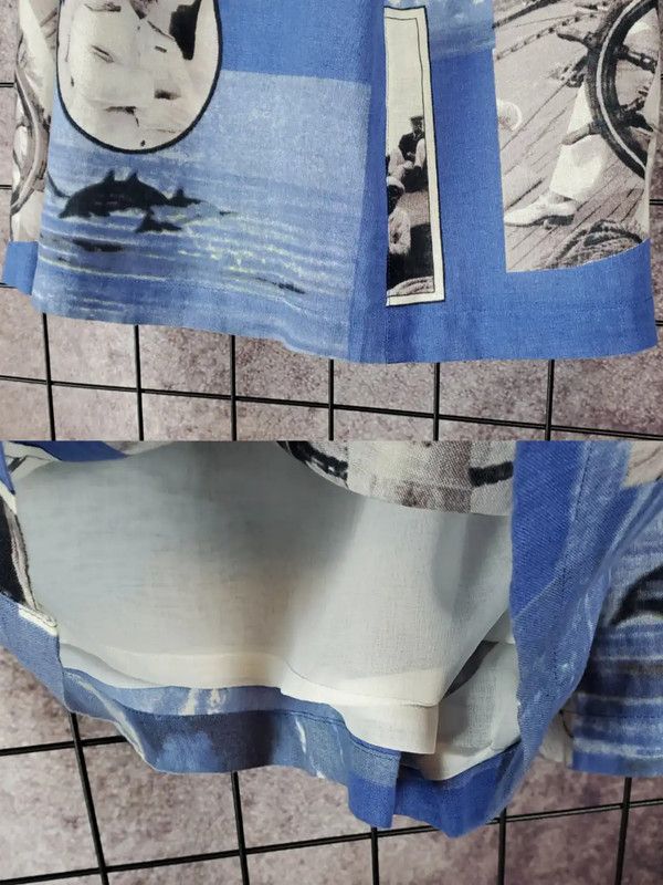 Dior Dior Casual Blue Linen Blend Summer Shorts 0089 Size 23" - 10 Thumbnail