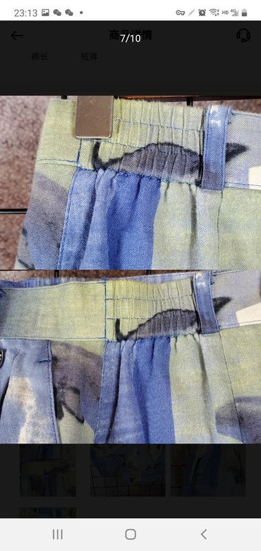 Dior Dior Casual Blue Linen Blend Summer Shorts 0089 Size 23" - 4 Thumbnail