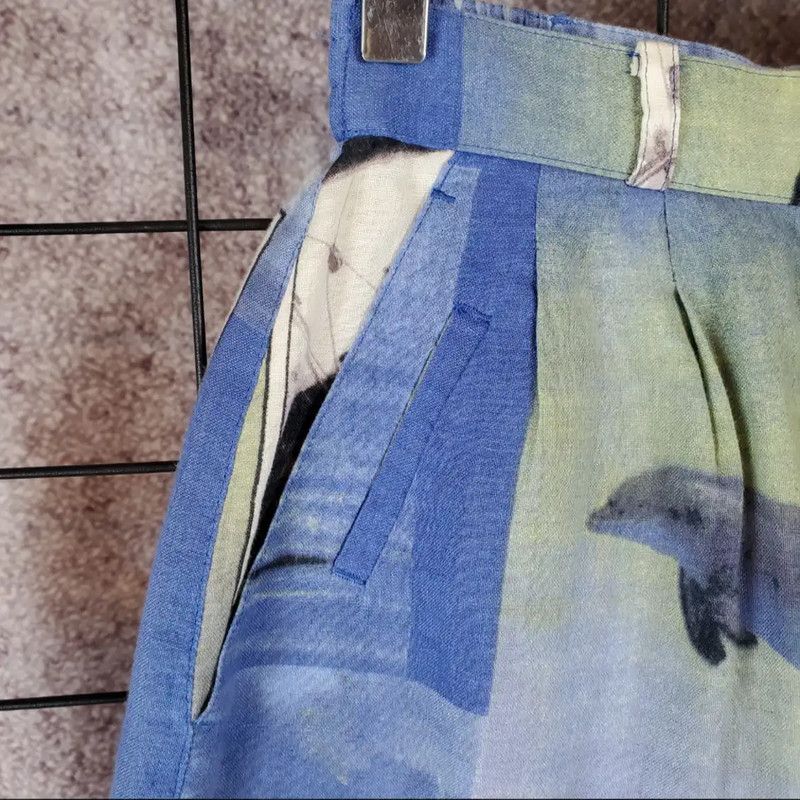 Dior Dior Casual Blue Linen Blend Summer Shorts 0089 Size 23" - 6 Thumbnail