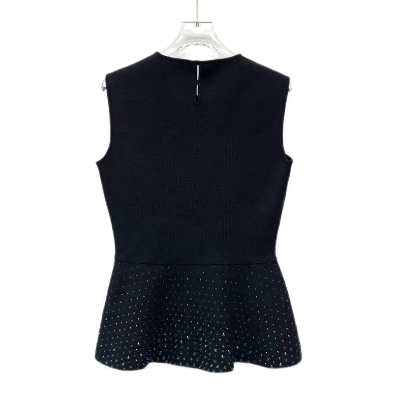 Dior Dior Black Women's T-Shirt with Unique Design 0089 Size ONE SIZE - 2 Thumbnail