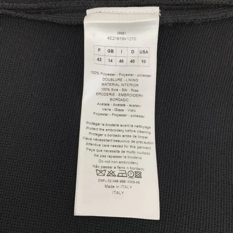 Dior Dior Black Women's T-Shirt with Unique Design 0089 Size ONE SIZE - 6 Thumbnail
