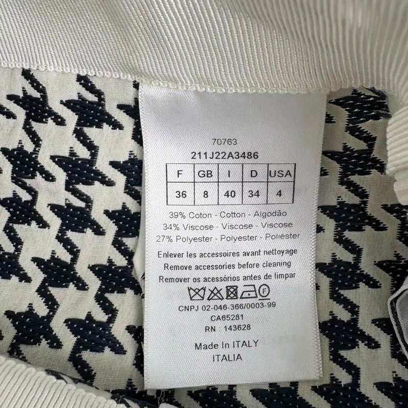 Dior Dior Black Cotton Women's Skirt 0089 Size 22" - 4 Thumbnail
