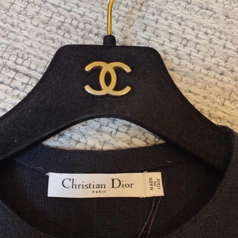 Dior Dior Color Block Cashmere Short Sleeve Sweater 0089 Size S / US 4 / IT 40 - 8 Thumbnail