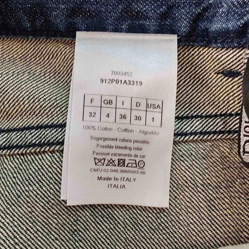 Dior Dior Women's Blue Cotton Denim Pants 0089 Size 27" / US 4 / IT 40 - 5 Thumbnail