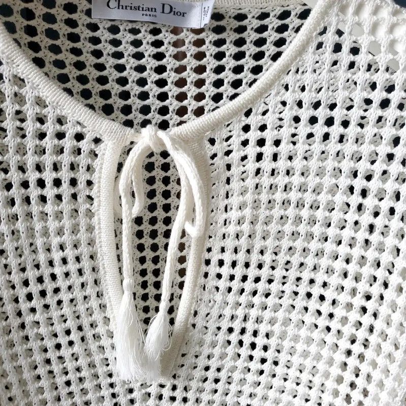 Dior Dior Ivory Wool Knit Pullover Sweater 0089 Size S / US 4 / IT 40 - 2 Thumbnail