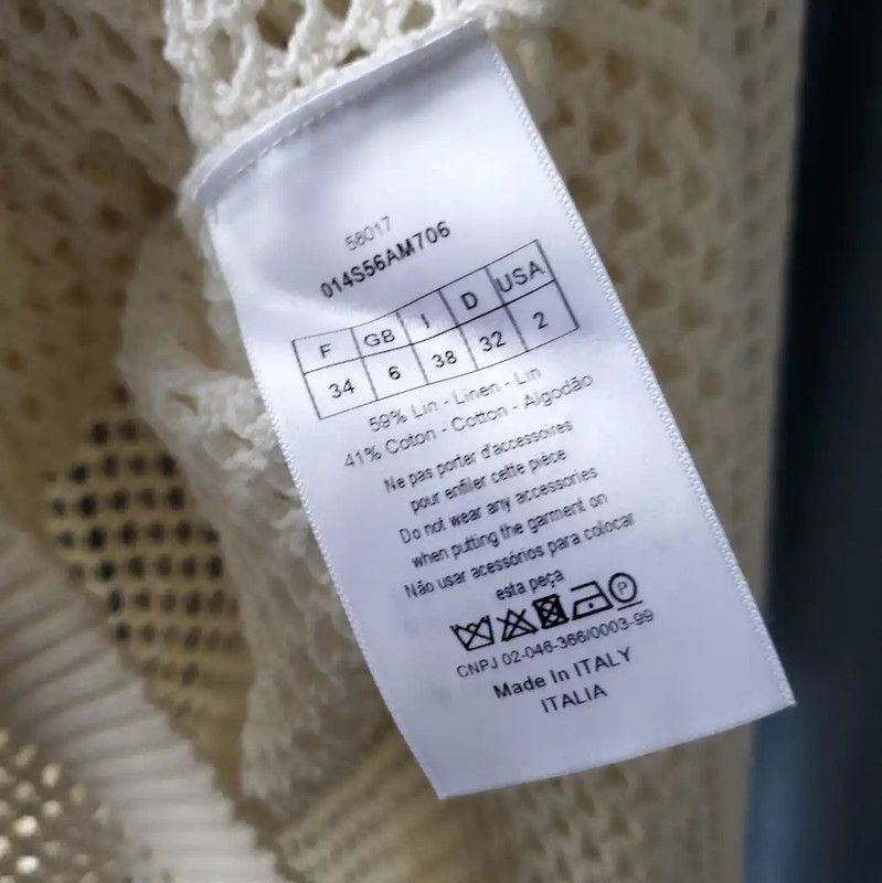 Dior Dior Ivory Wool Knit Pullover Sweater 0089 Size S / US 4 / IT 40 - 3 Thumbnail