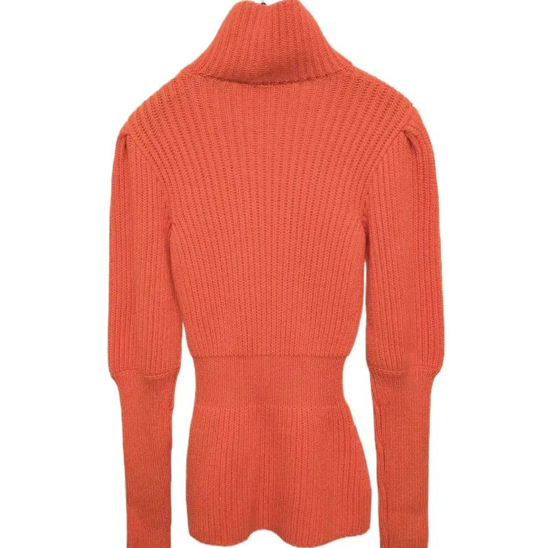 Dior Dior Orange Wool Women's Sweater 0089 Size XS / US 0-2 / IT 36-38 - 6 Thumbnail