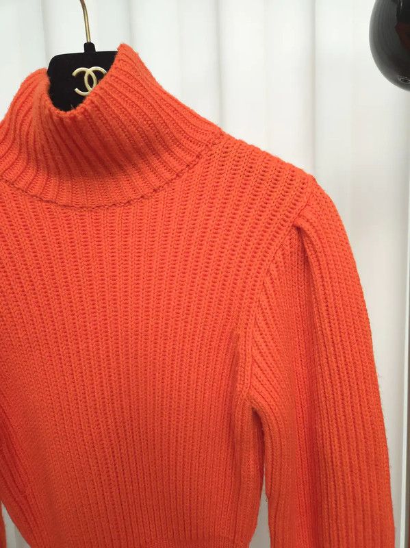 Dior Dior Orange Wool Women's Sweater 0089 Size XS / US 0-2 / IT 36-38 - 5 Thumbnail