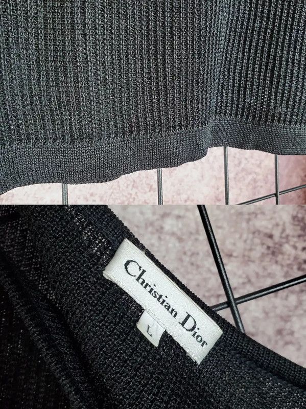 Dior Dior Summer Black Lace Short Sleeve Top 0089 Size L / US 10 / IT 46 - 7 Thumbnail