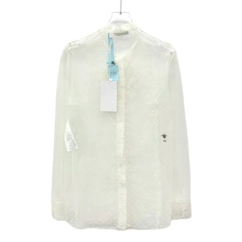 Dior Dior White Nylon Women's Shirt 0089 Size S / US 4 / IT 40 - 2 Thumbnail