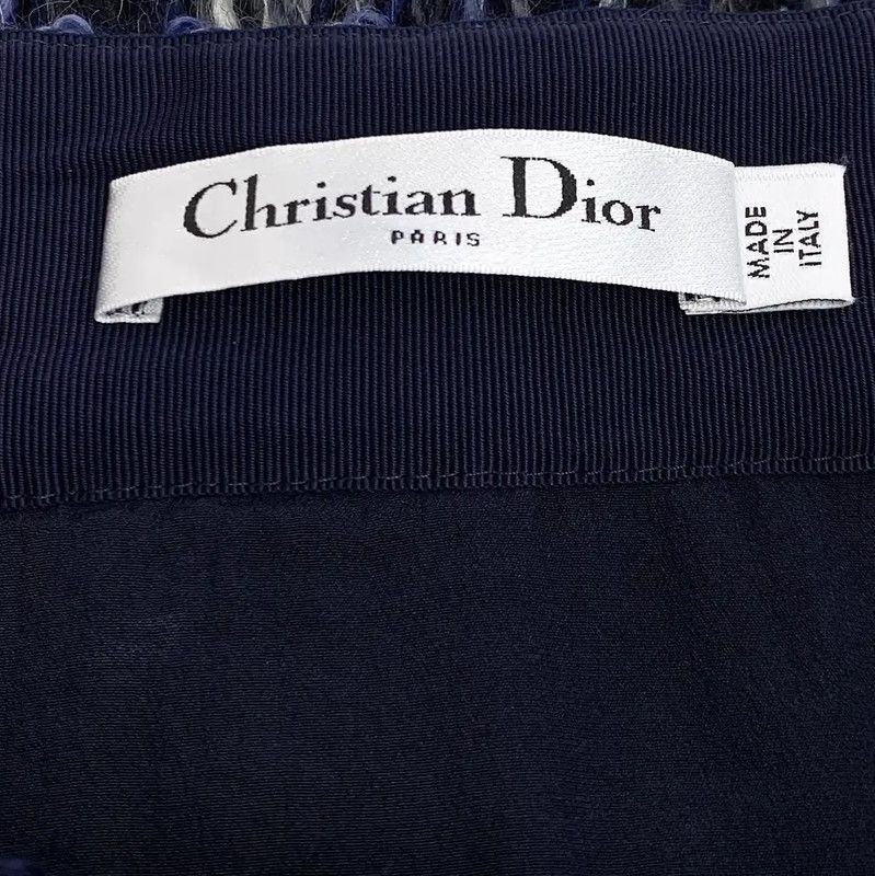 Dior Dior Blue Wool Women's Skirt 0089 Size 23" - 5 Thumbnail