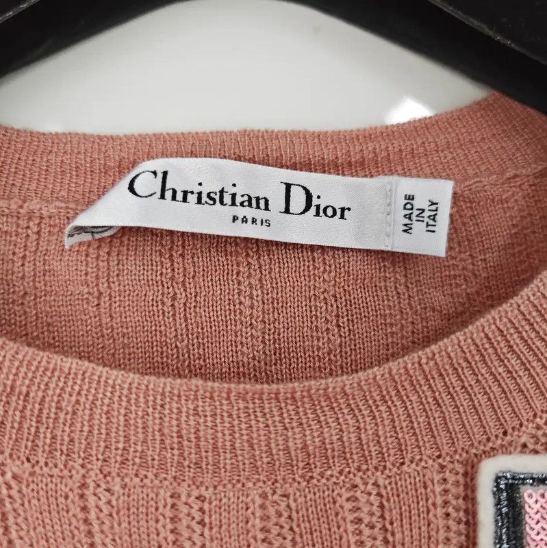 Dior Dior Pink Cashmere Long Sleeve Sweater 0089 Size S / US 4 / IT 40 - 3 Thumbnail