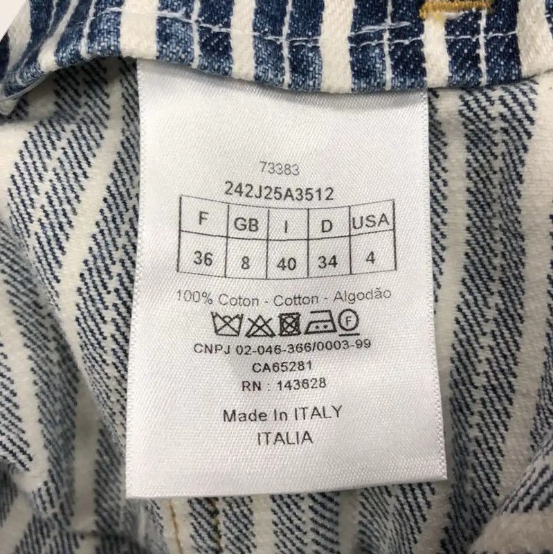 Dior Dior Blue Cotton Women's Skirt 0089 Size 25" / US 0 / IT 36 - 4 Thumbnail