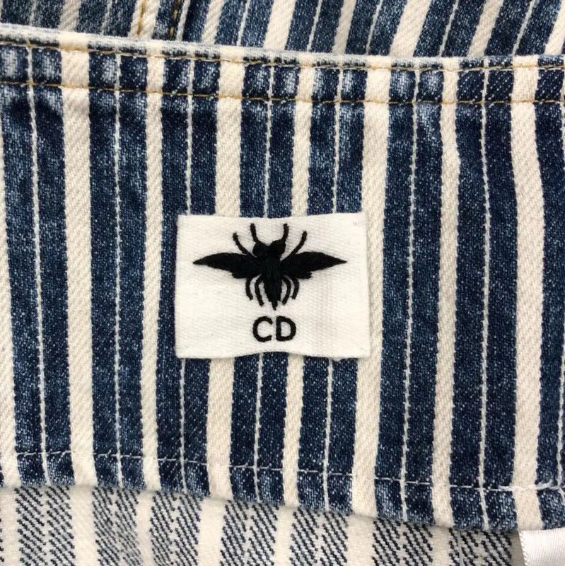 Dior Dior Blue Cotton Women's Skirt 0089 Size 25" / US 0 / IT 36 - 3 Thumbnail