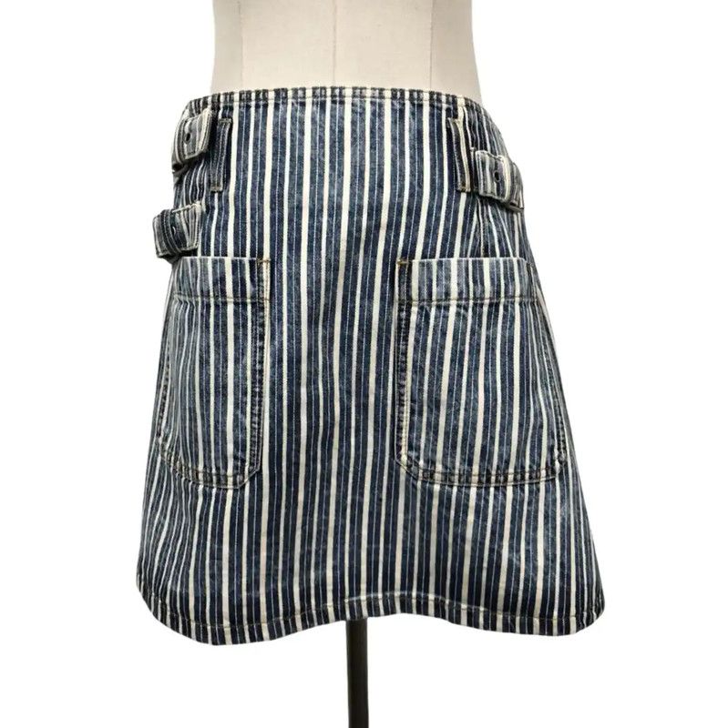 Dior Dior Blue Cotton Women's Skirt 0089 Size 25" / US 0 / IT 36 - 2 Thumbnail