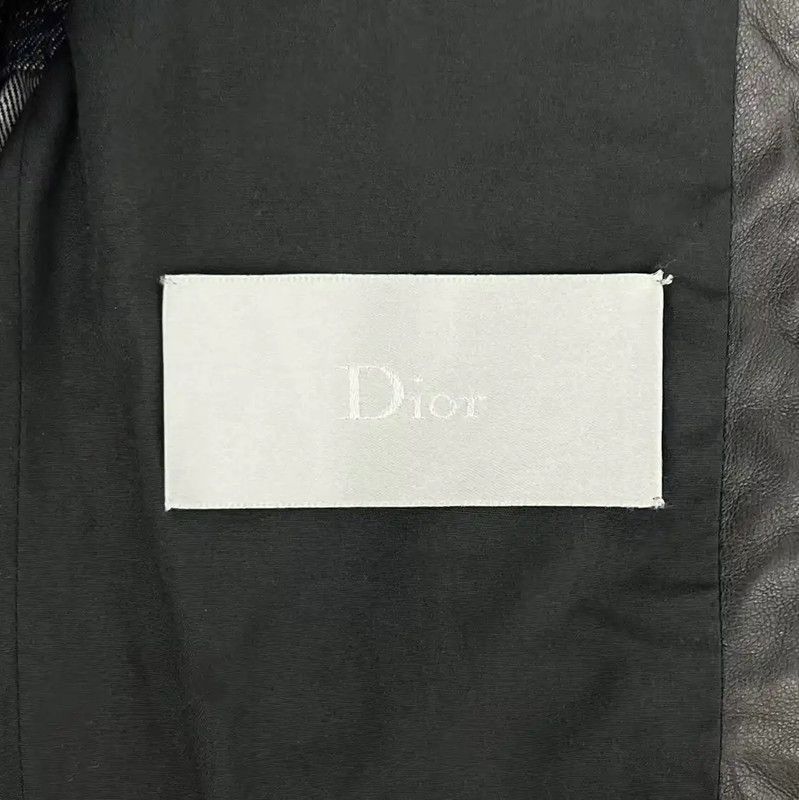 Dior Dior Black Leather Striped Jacket for Women 0089 Size XS / US 0-2 / IT 36-38 - 4 Thumbnail