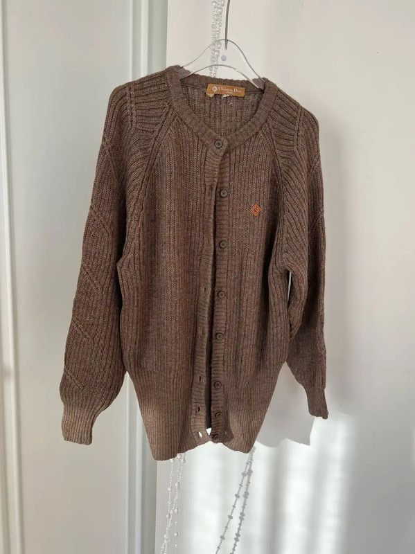 Dior Dior Khaki Women's Cardigan Sweater 0089 Size M / US 6-8 / IT 42-44 - 3 Thumbnail
