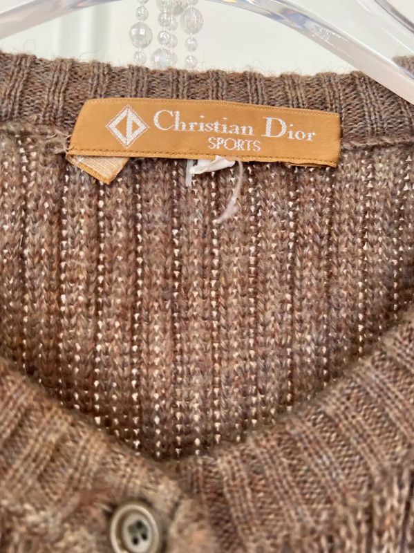 Dior Dior Khaki Women's Cardigan Sweater 0089 Size M / US 6-8 / IT 42-44 - 6 Thumbnail
