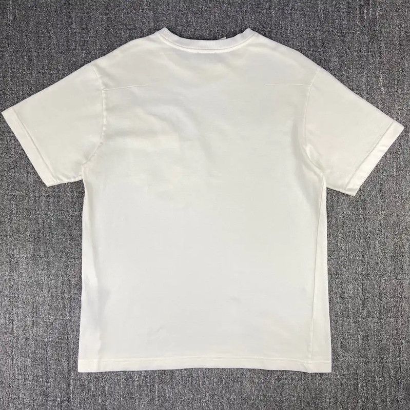 Dior Dior White Cotton Women's T-Shirt with Floral Design 0089 Size L / US 10 / IT 46 - 2 Thumbnail