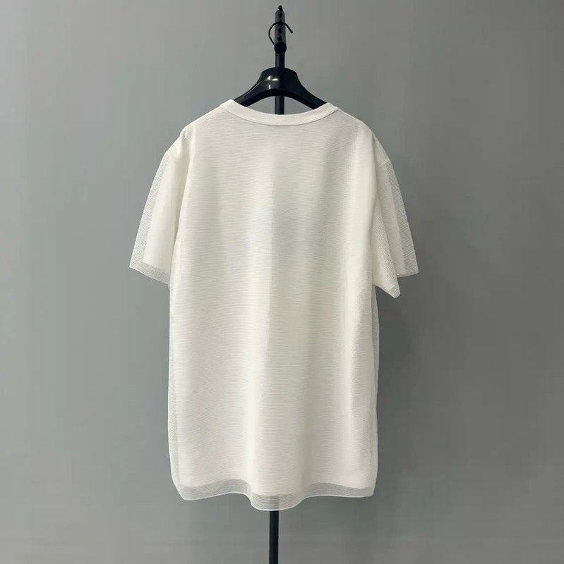 Dior Dior White Cotton Women’s Short Sleeve T-Shirt 0089 Size XXL / US 16-18 / IT 52-54 - 2 Thumbnail
