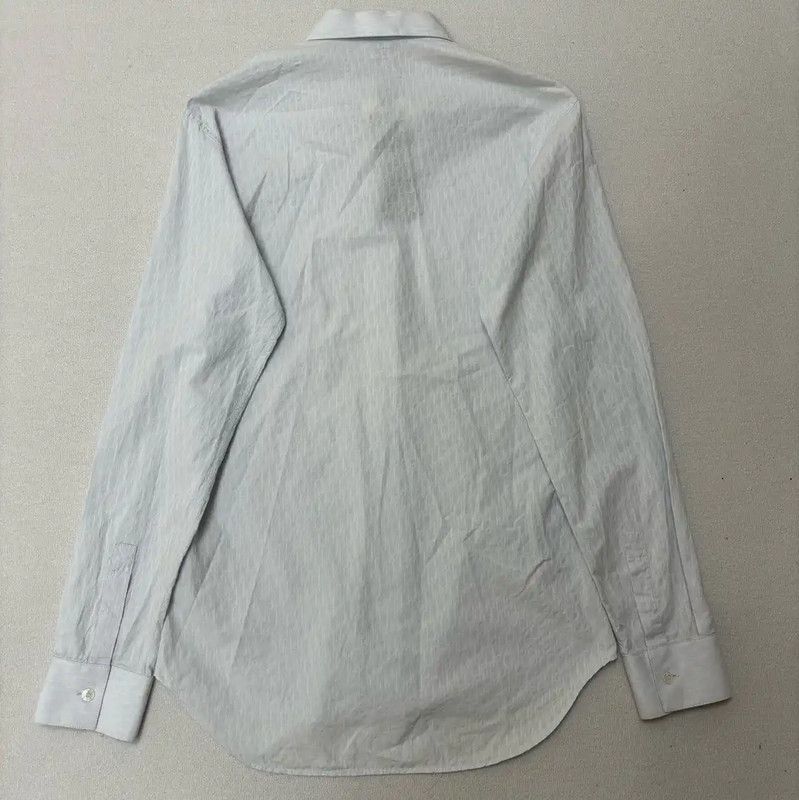 Dior Dior Light Blue Cotton Logo Shirt 0089 Size S / US 4 / IT 40 - 2 Thumbnail