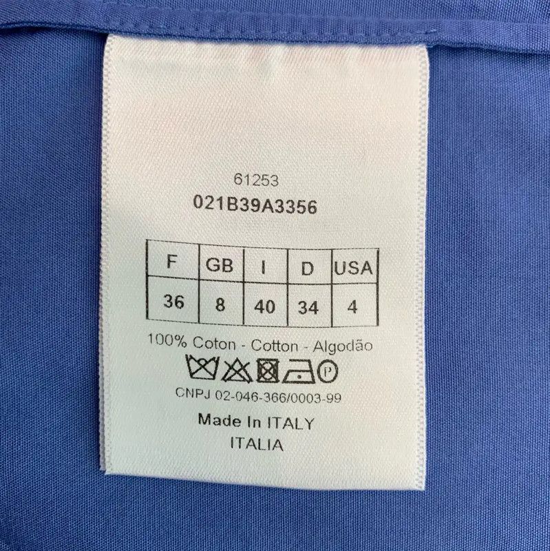 Dior Dior Blue Cotton Women's Shirt Size S 0089 Size S / US 4 / IT 40 - 5 Thumbnail
