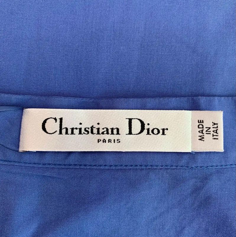 Dior Dior Blue Cotton Women's Shirt Size S 0089 Size S / US 4 / IT 40 - 3 Thumbnail