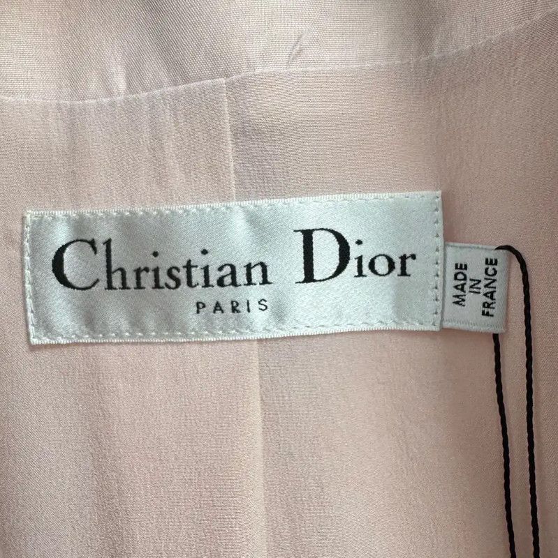 Dior Dior Pink Cotton Blend Long Coat for Women 0089 Size XS / US 0-2 / IT 36-38 - 5 Thumbnail