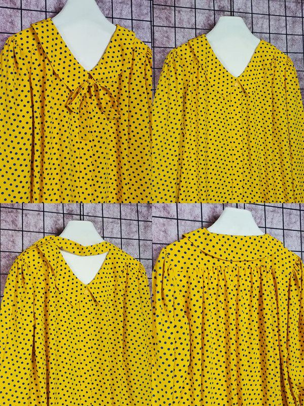 Dior Dior Yellow Polka Dot Long Sleeve Shirt 0089 Size M / US 6-8 / IT 42-44 - 4 Thumbnail
