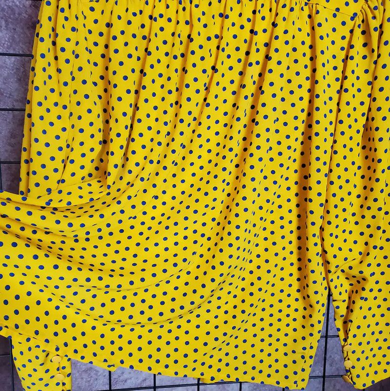 Dior Dior Yellow Polka Dot Long Sleeve Shirt 0089 Size M / US 6-8 / IT 42-44 - 10 Thumbnail