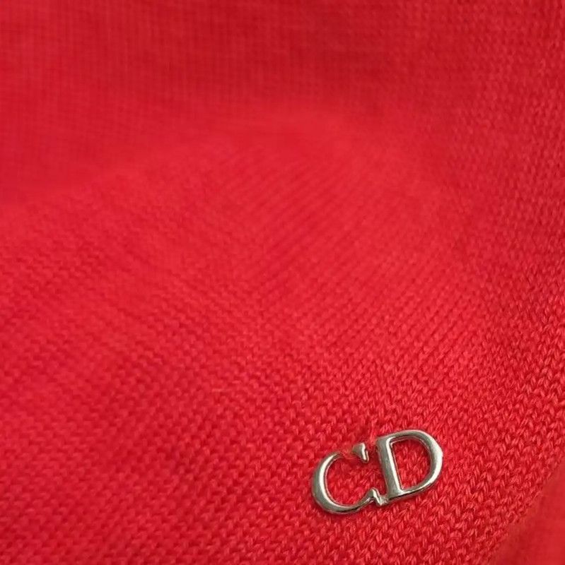 Dior Dior Red Wool Long Sleeve Top for Women 0089 Size XS / US 0-2 / IT 36-38 - 6 Thumbnail