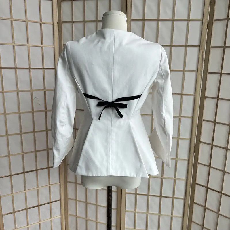 Dior Dior White Cotton Women's T-Shirt 0089 Size S / US 4 / IT 40 - 2 Thumbnail