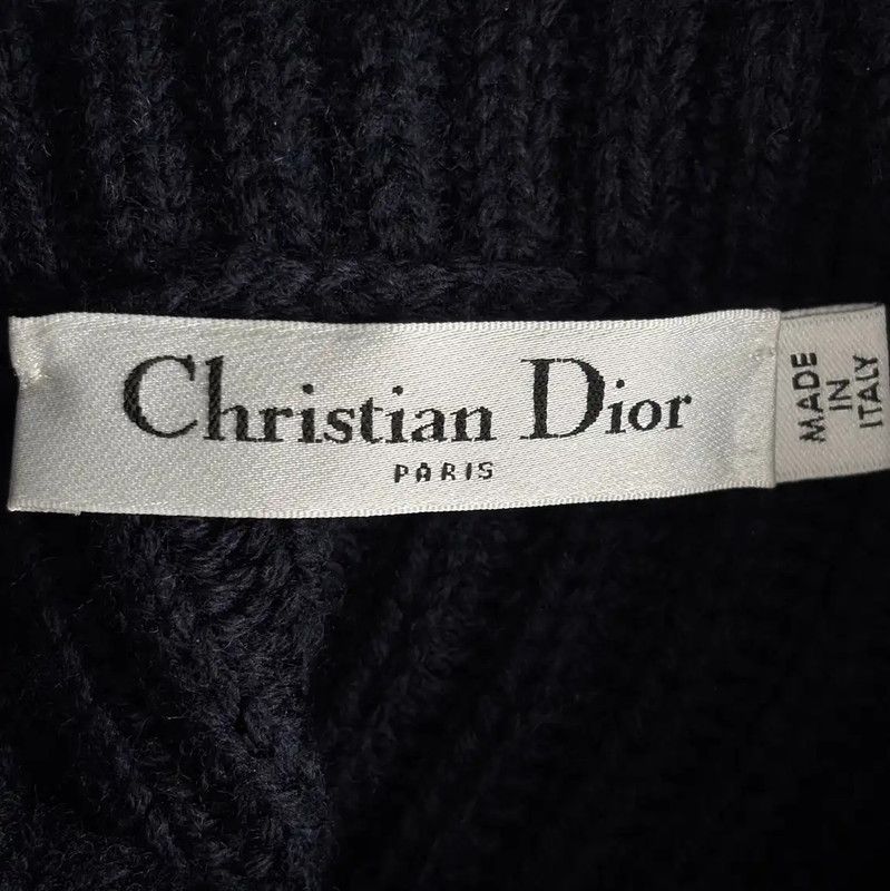 Dior Dior Black Cotton Blend Dress XL 0089 Size XL / US 12-14 / IT 48-50 - 4 Thumbnail