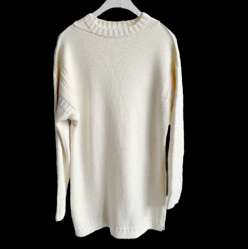 Dior Dior Winter White Wool Sweater for Women 0089 Size M / US 6-8 / IT 42-44 - 2 Thumbnail