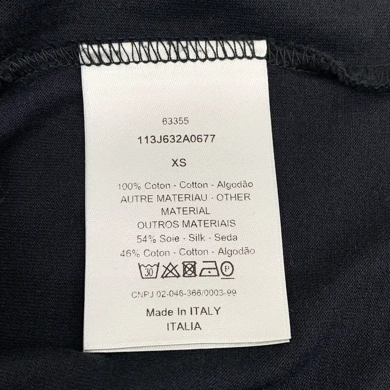 Dior Dior Dark Blue Cotton Women's T-Shirt 0089 Size XS / US 0-2 / IT 36-38 - 6 Thumbnail