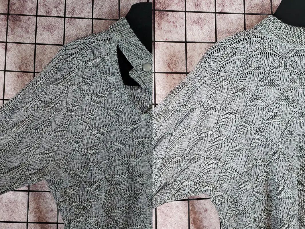 Dior Dior Summer Gray Cotton Blend Top 0089 Size M / US 6-8 / IT 42-44 - 7 Thumbnail
